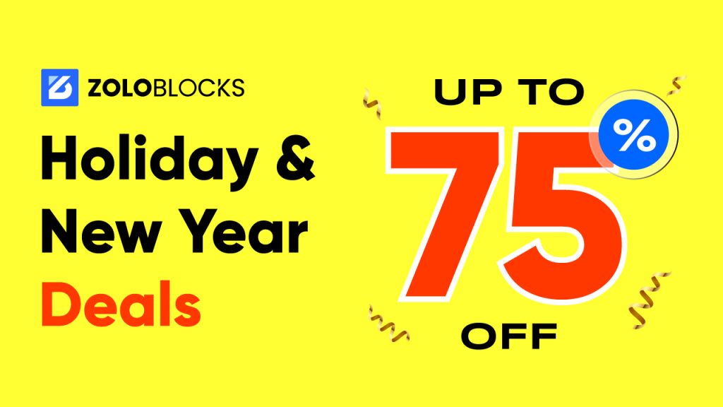Best WordPress Black Friday & Cyber Monday Deals - ZoloBlocks