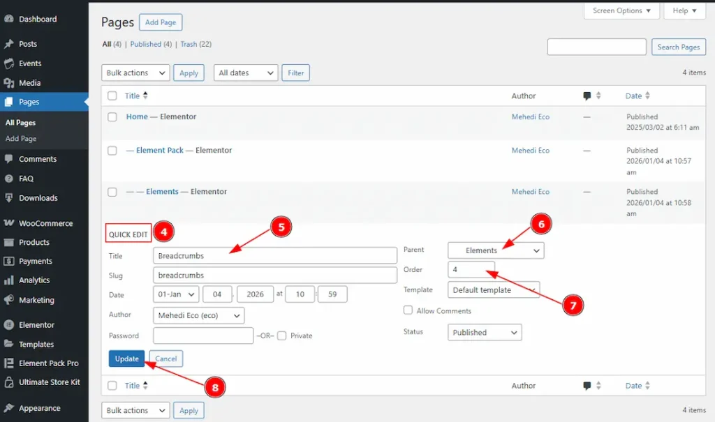 How to create pages 02 - BdThemes