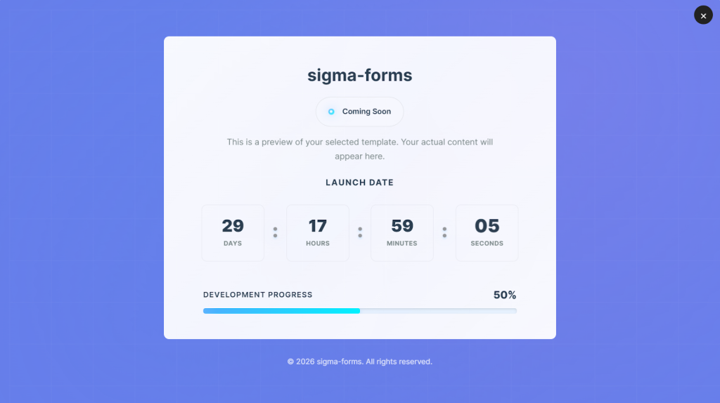 Bold & Colorful - Best Coming Soon Page Templates for WordPress
