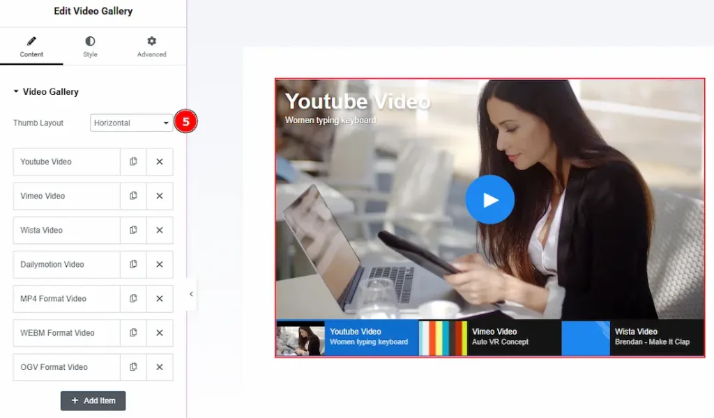 Content Video Gallery 02 - BdThemes