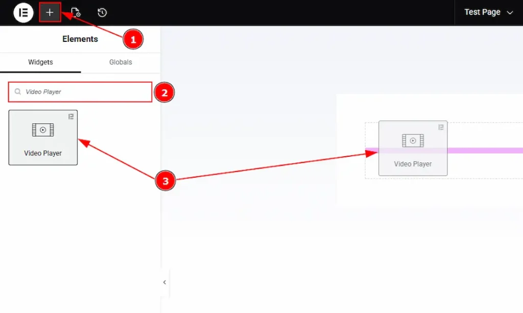 Inserting The Video Player Widget
