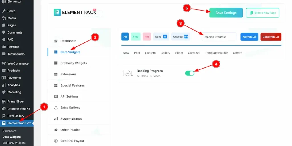 How To Use The Reading Progress Widget By Element Pack Pro