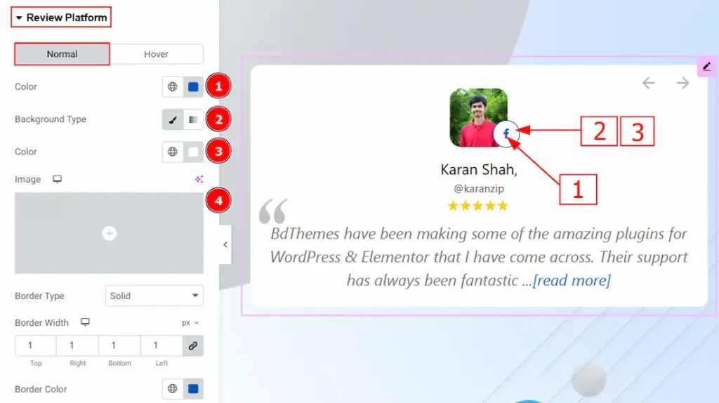 Review Platform Section