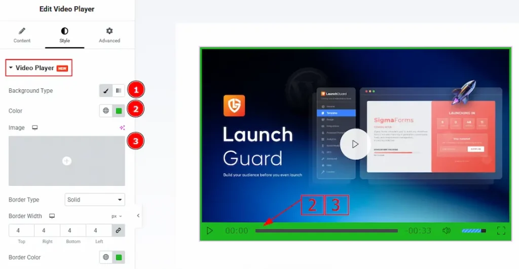 Video Player Section
