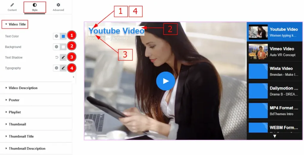 Video Title Section