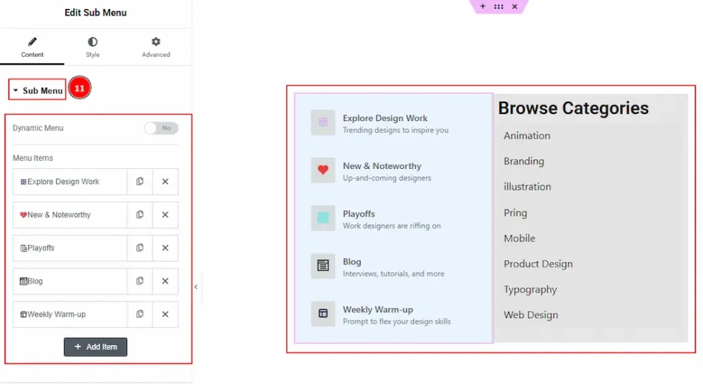 Sub menu - BdThemes