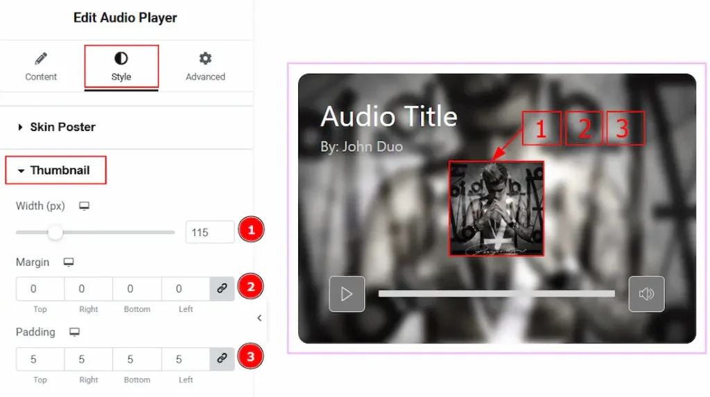 Thumbnail Section