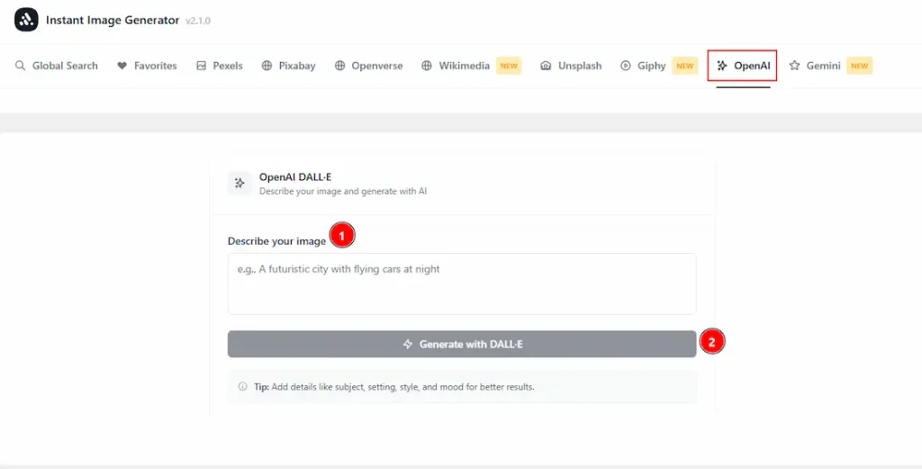 OpenAI Tab