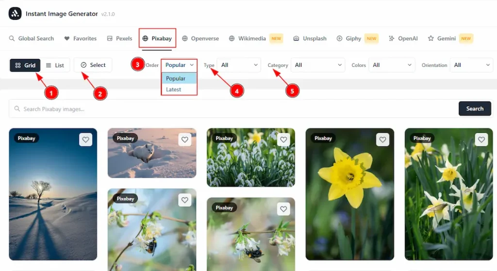 Pixabay Tab