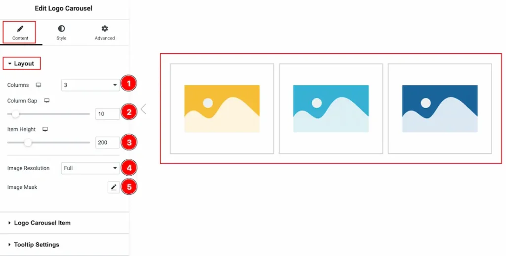 Layout Section