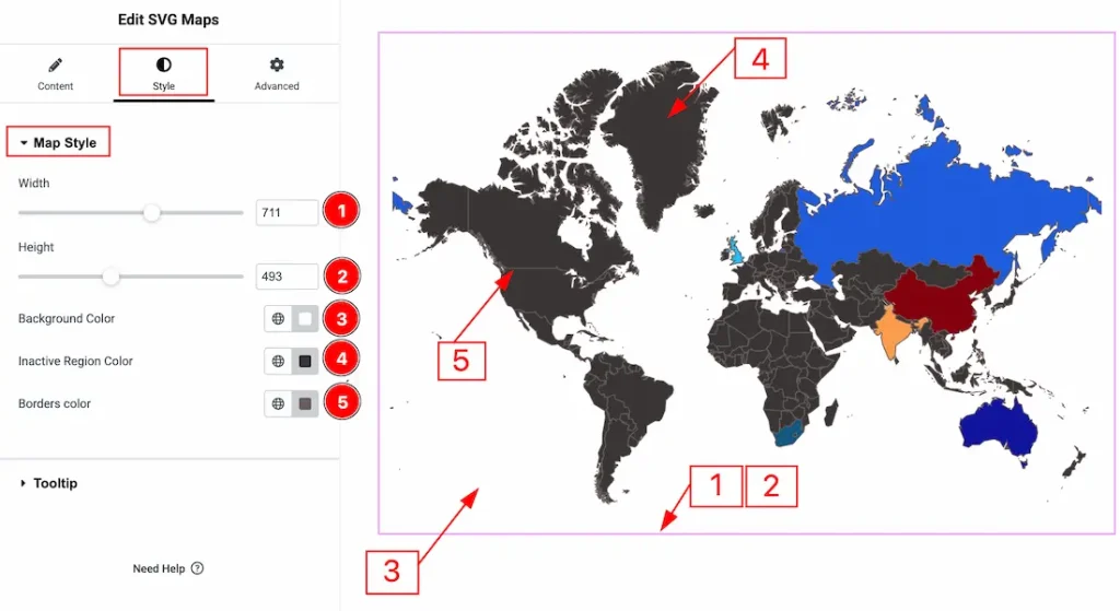 Map Style Section