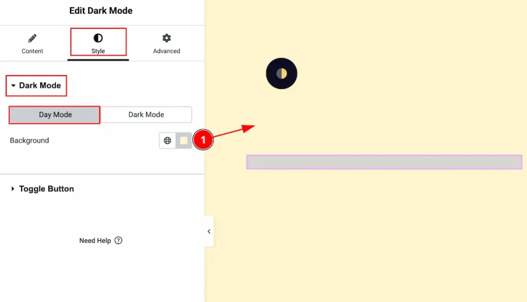 Dark Mode Section