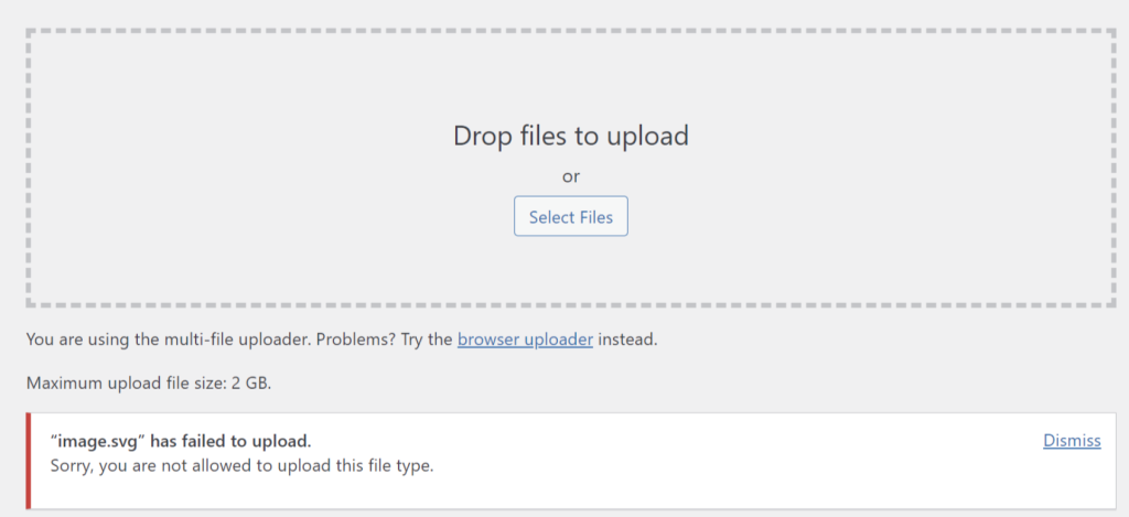 HTTP Error During Upload