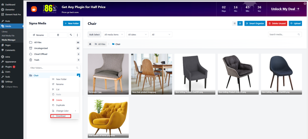 download WordPress images