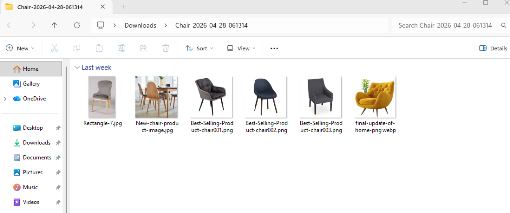 export images WordPress